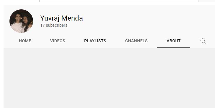 Yuvraj Menda's YouTube channel