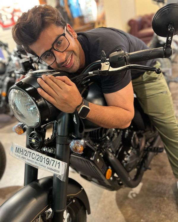 Aashish Mehrotra with his bike