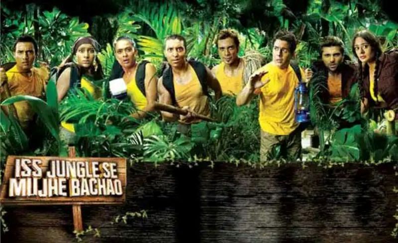 Aman Verma with his fellow contestants in the show Iss Jungle Se Mujhe Bachao