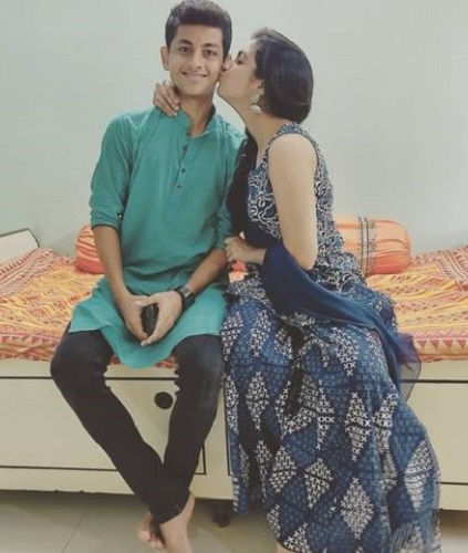Amruta Pawar and her brother