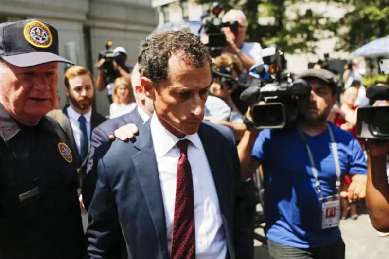 Anthony Weiner's arrest in 2017 in connection with a sexting case involving a teenage girl