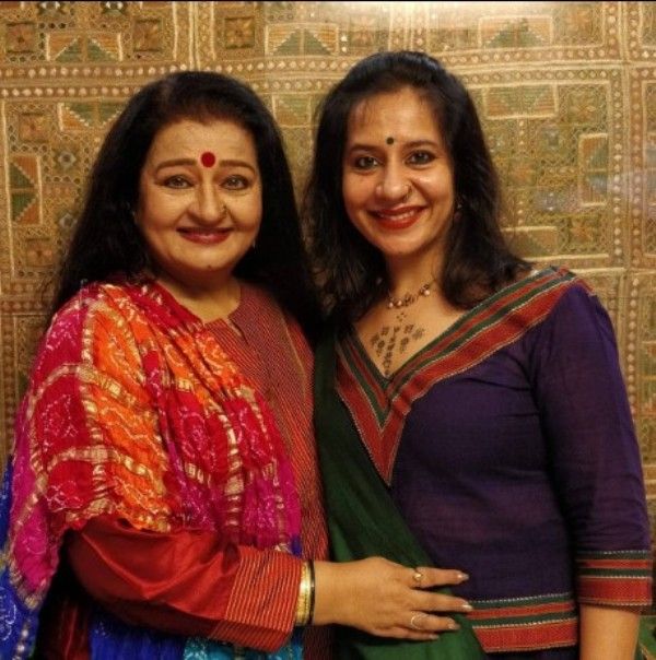 Apara Mehta with her daughter