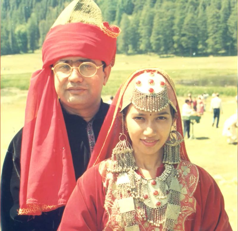 Ashish Chauhan with his wife