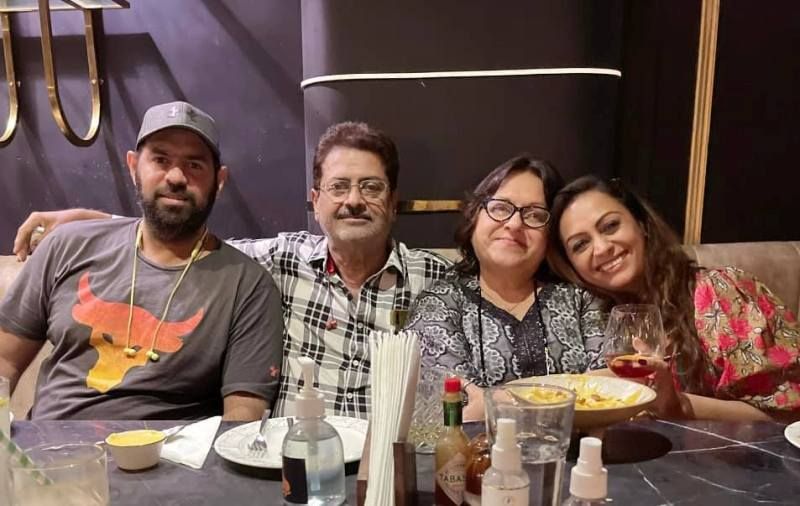 Ashita Dhawan with her family