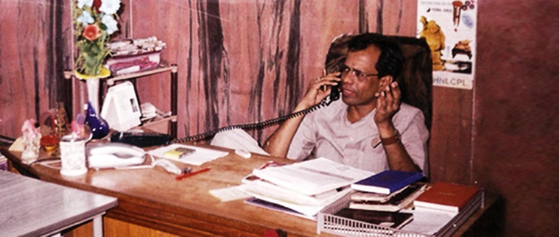 Chandrashekhar Guruji in his office