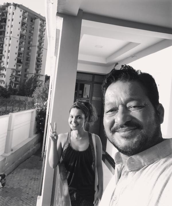 Chitrashi Rawat with her father