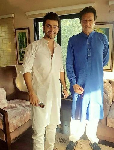Farhan Saeed with Imran Khan