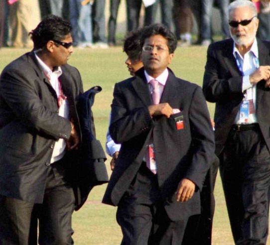 Lalit Modi at Dharamshala Cricket Stadium