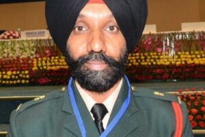 Major DP Singh in his uniform
