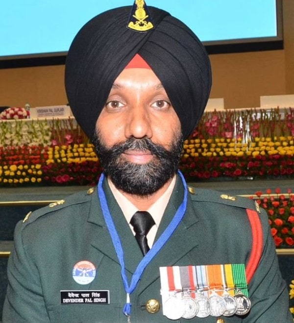 Major DP Singh in his uniform