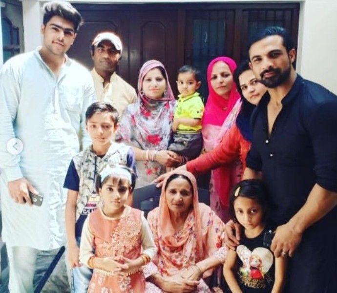 Mohammad Nazim with his family