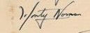 Monty Norman's signature