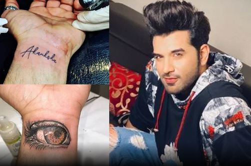Paras Chhabra's tattoo before and after