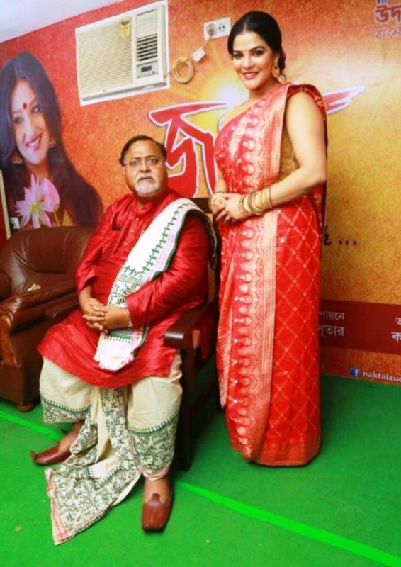 Partha Chatterjee with his aide Arpita Mukherjee
