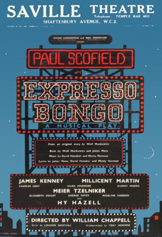 Poster of the play 'Expresso Bongo'