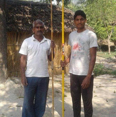 Rohit Yadav with his father