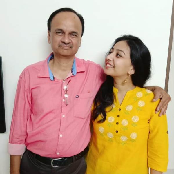 Rupal Nand with her father
