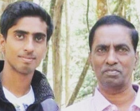 Sathiyan Gnanasekaran with his father