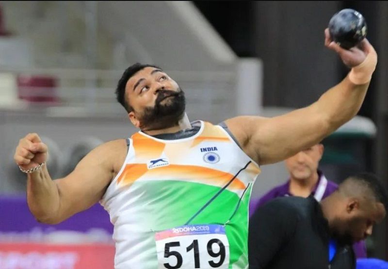 Tajinderpal Singh Toor during the Asian championship 2019
