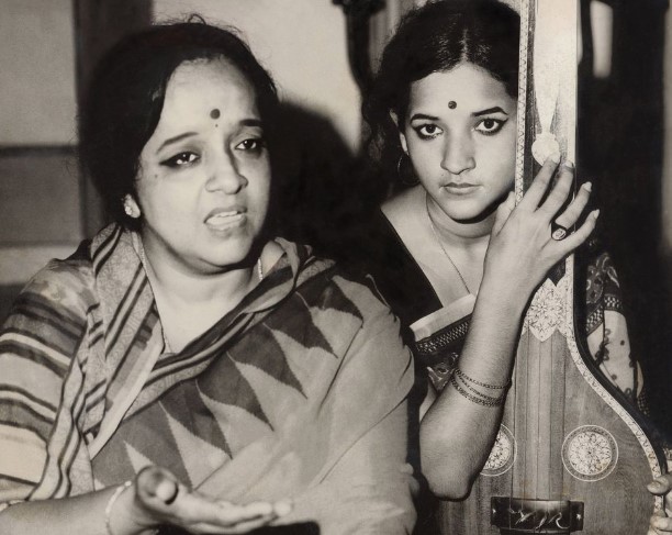 The grandmother and mother of Gingger Shankar while performing a musical show