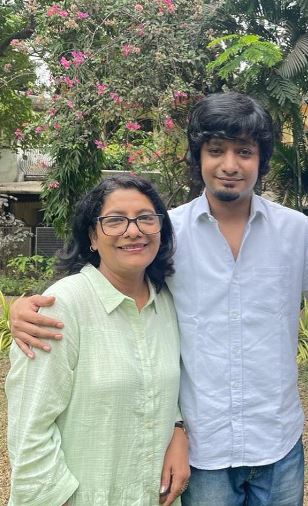 Varun Agarwal with his mother