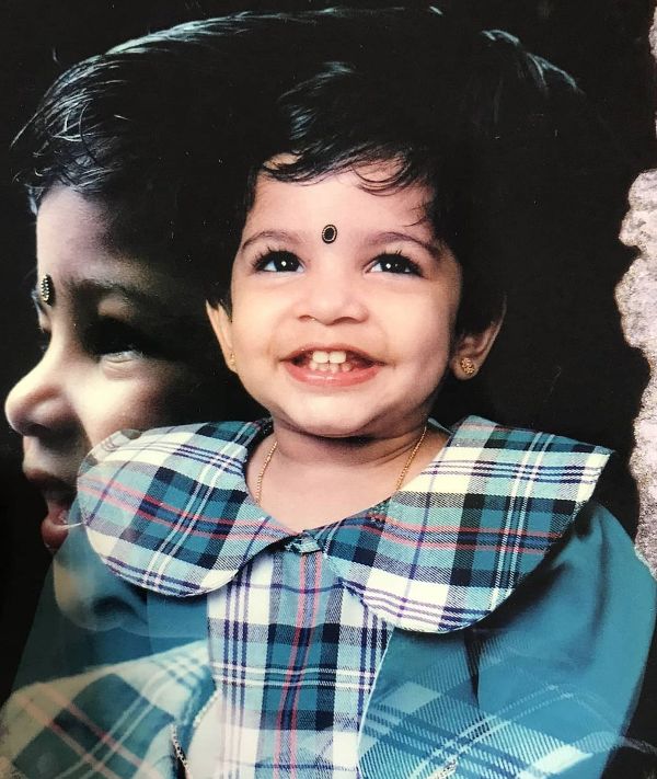 A childhood picture of Aparna Baramurali