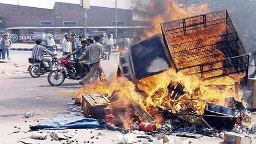A picture of Gujarat Riots 2002