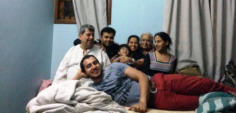  Uday Surya with his family