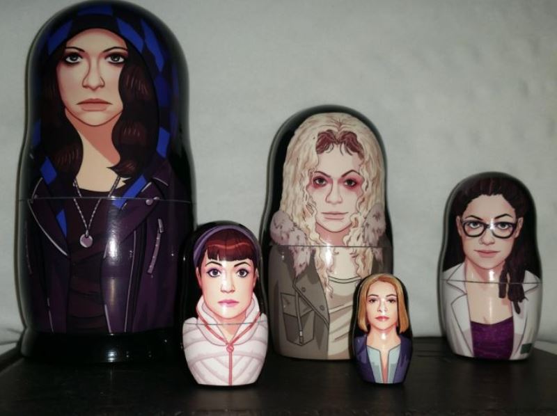 A set of Russian nesting dolls gifted by a fan to Tatiana