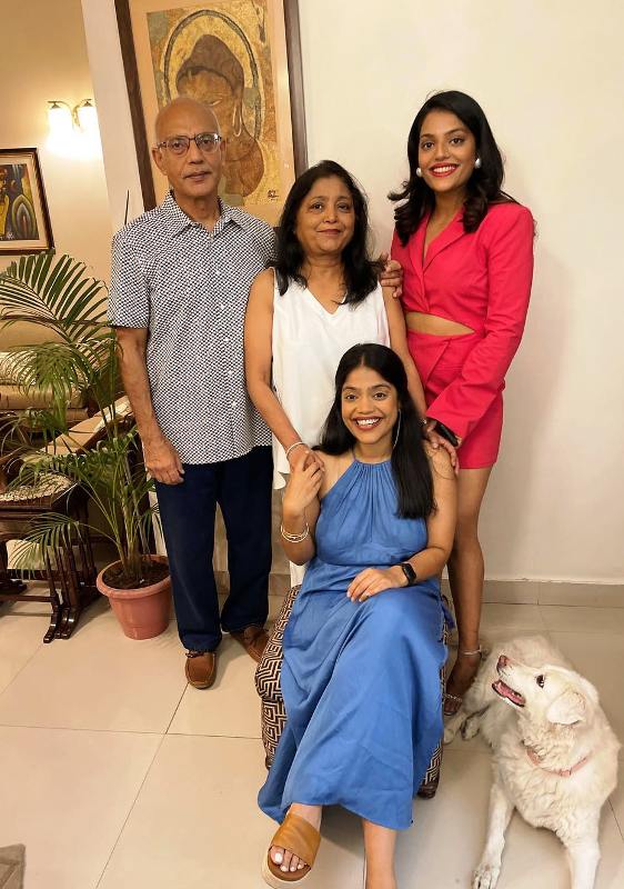 Ankita Bansal with her family
