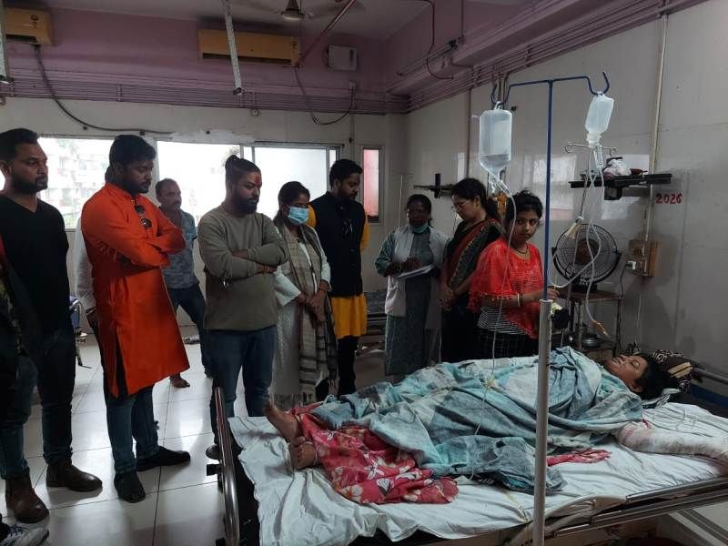 Ankita Kumari was rushed to Dumka hospital with 90 percent burns.