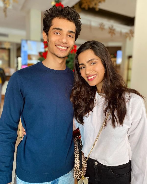 Anushka Luhar with her younger brother