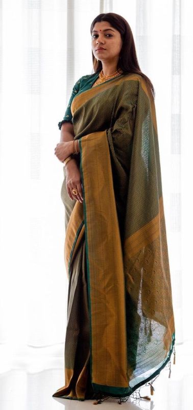 Aparna Balamurali posing for a clothing brand in 2022
