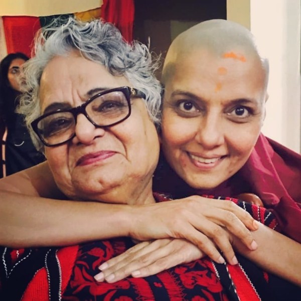 Barkha Madan with her mother