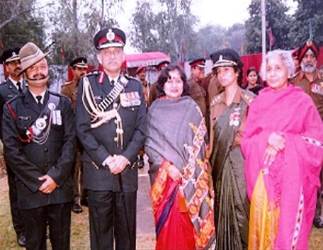 Captain CR Leena with other officers