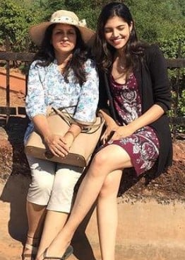 Divita Rai with her mother, Pravita Rai