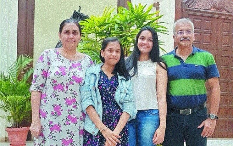 Divya Deshmukh with her family
