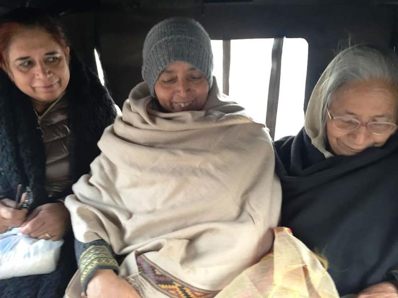 From left to right, Rupam Kaur's mother, maternal aunt, and maternal grandmother