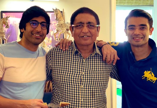 Jaiveer Shergill with his father and brother