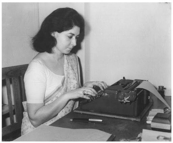 Nayantara Sahgal at work