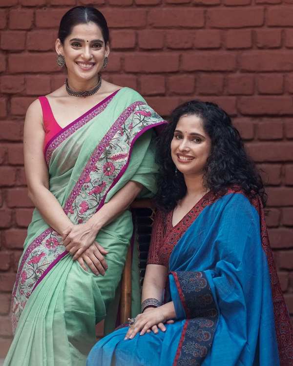 Priya Bapat with her mother
