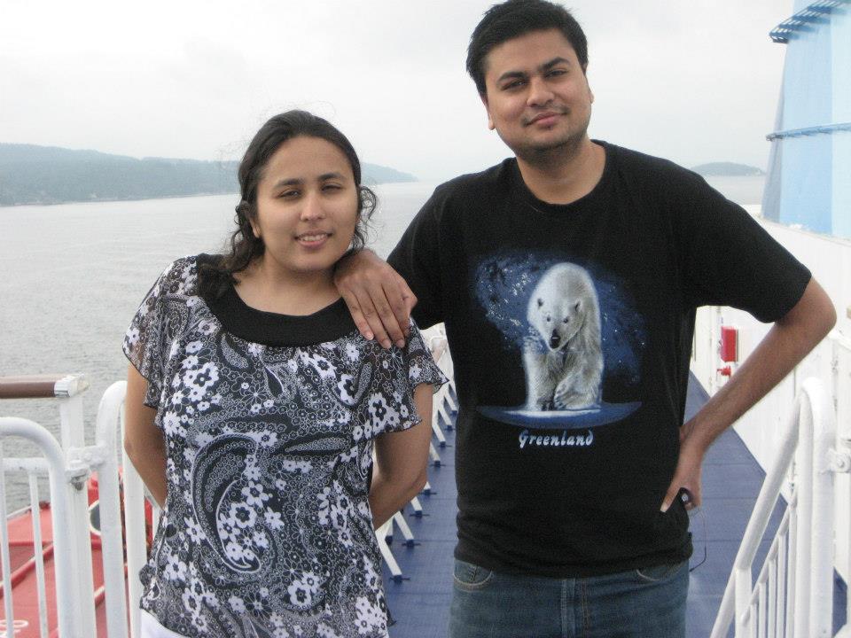 Radhika with her younger brother Anubhav Gupta
