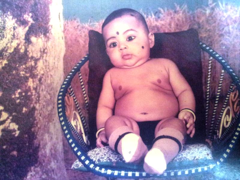 Sanil Shetty's photo when he was a toddler