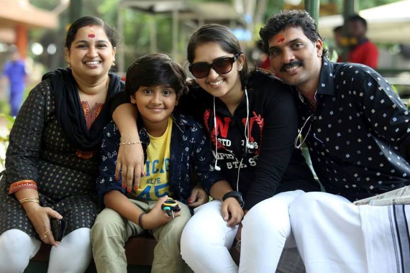Sanoop Santhosh with his family