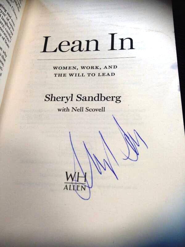 Sheryl Sandberg's signature
