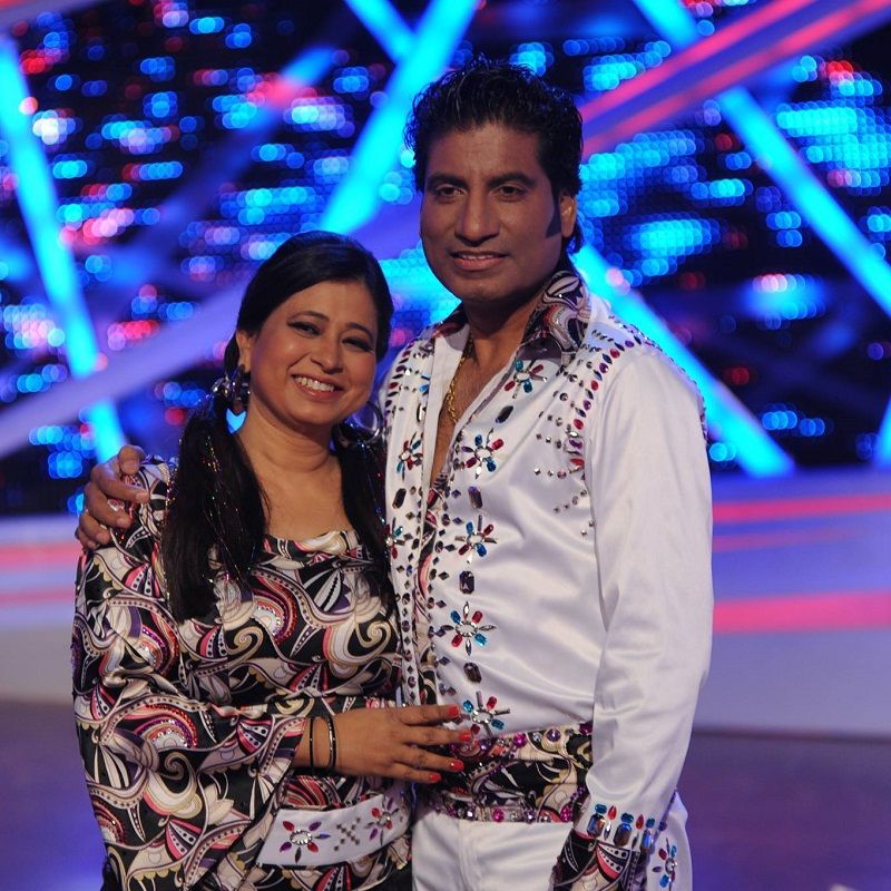 Shikha Srivastava with her husband on the show 'Nach Baliye 6'