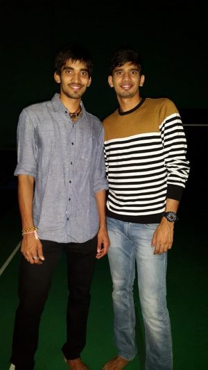 Srikanth Kidambi with his brother