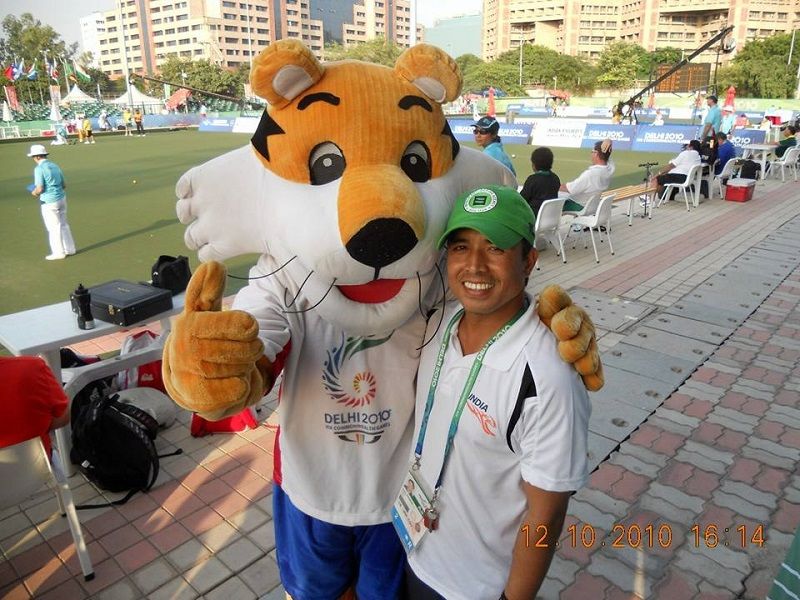 Sunil Bahadur at the Commonwealth Games 2010