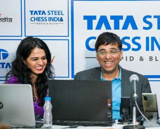 Tania Sachdev during a commentary session
