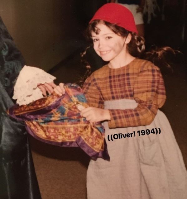 Tatiana as an orphan in the stage play 'Orphan' in 1994